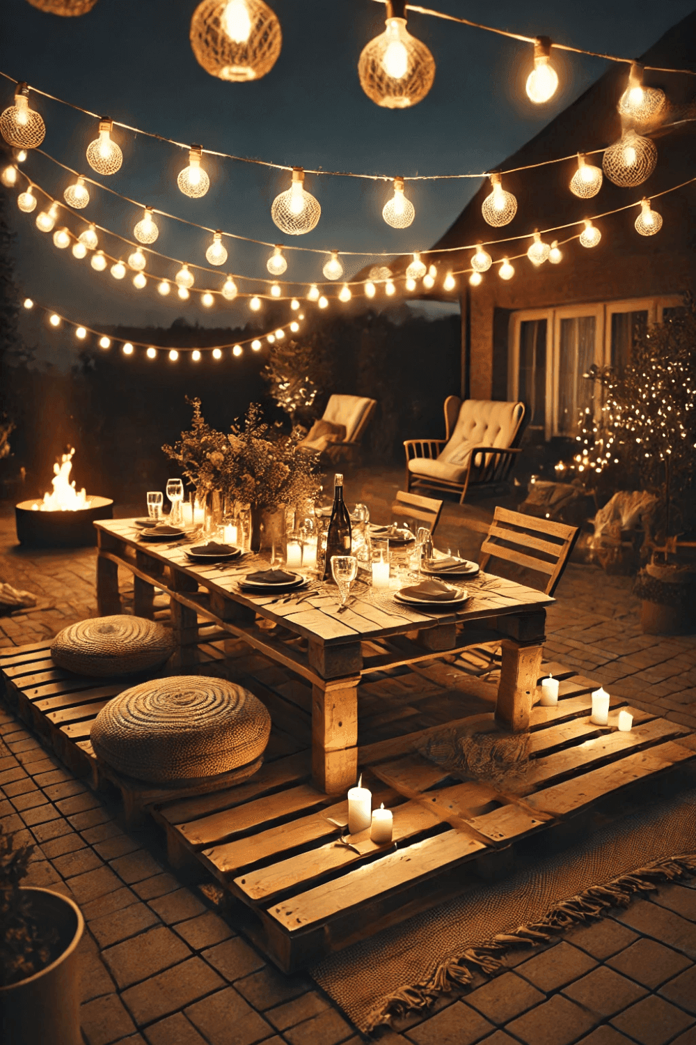DIY Outdoor Pallet Dining Set: Create a Rustic Dining Space on a Budget 🌞
