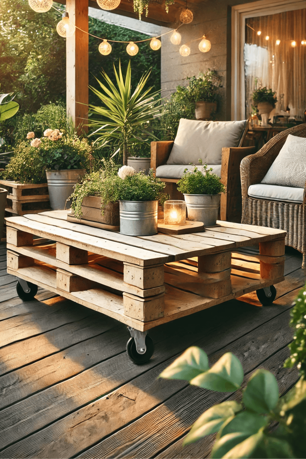 DIY Rustic Pallet Coffee Table: Add Function and Style to Your Outdoor Space ☕🌿