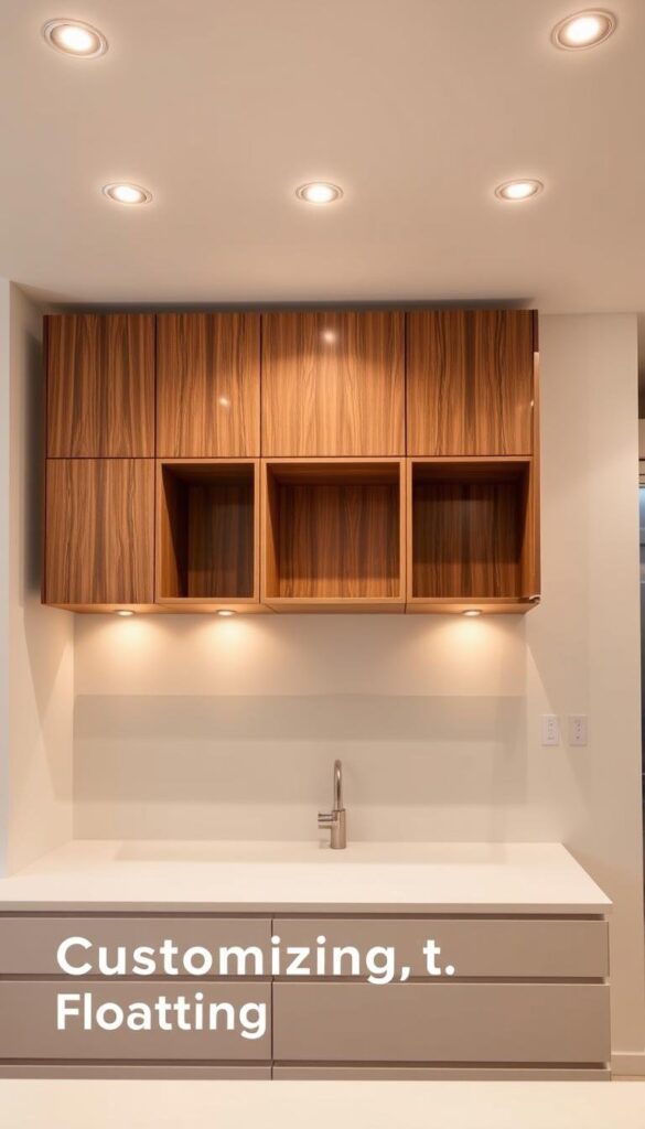 Customized floating cabinets