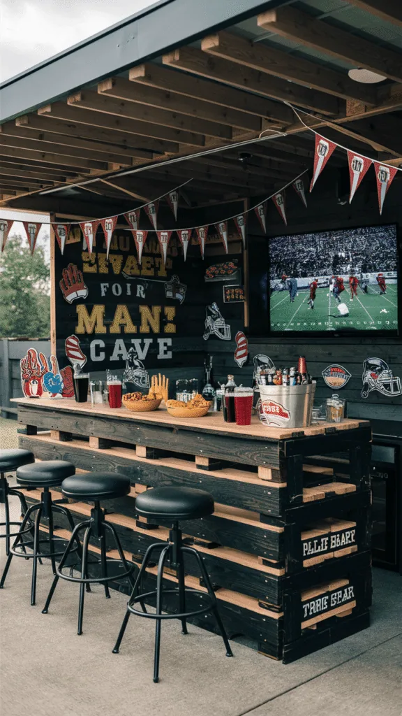 Outdoor Pallet Bar