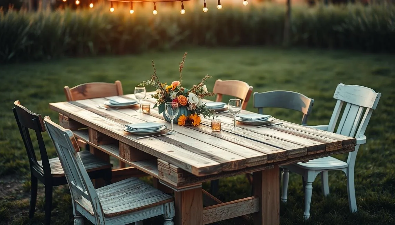 DIY Pallet Dining Table for Outdoor Gatherings – Stylish & Budget-Friendly