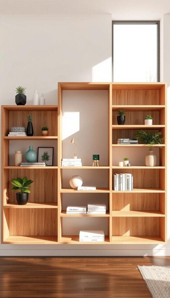 DIY open shelving modular design