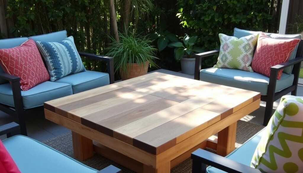 DIY outdoor coffee table DIY outdoor coffee table