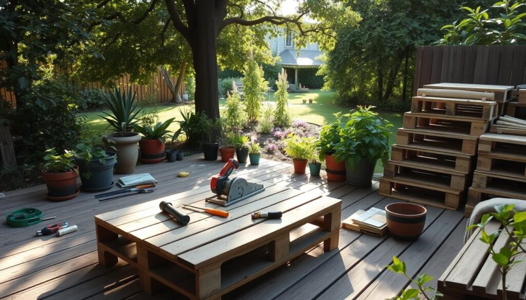 DIY outdoor coffee table workspace DIY outdoor coffee table workspace