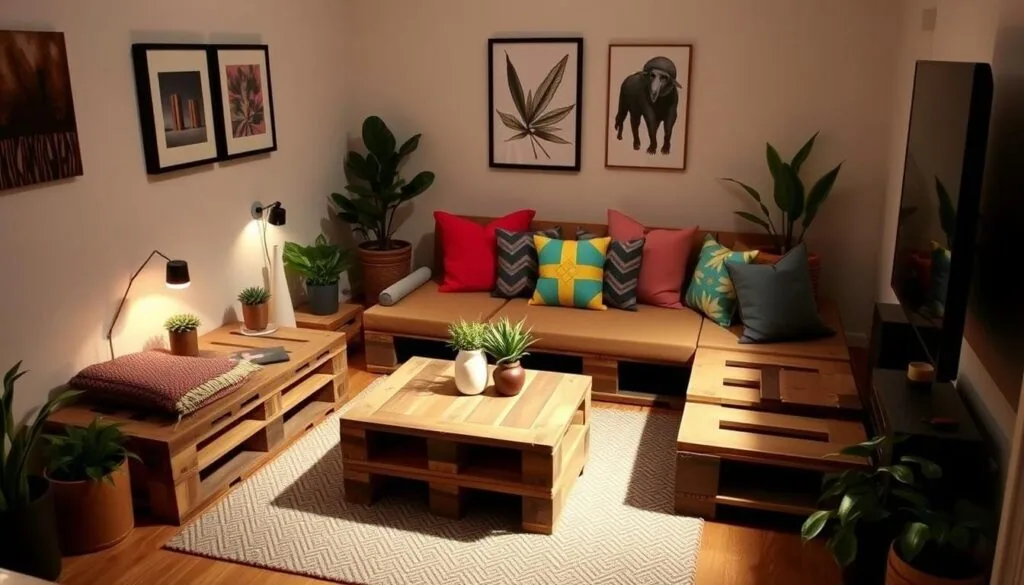 DIY pallet furniture living room small spaces DIY pallet furniture living room small spaces