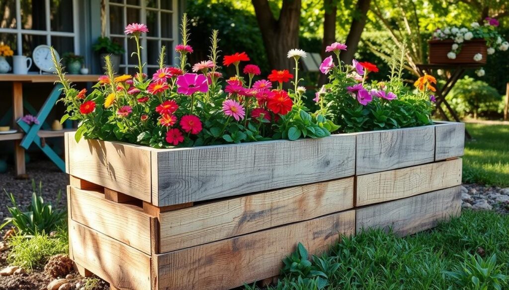 DIY pallet planter DIY pallet planter