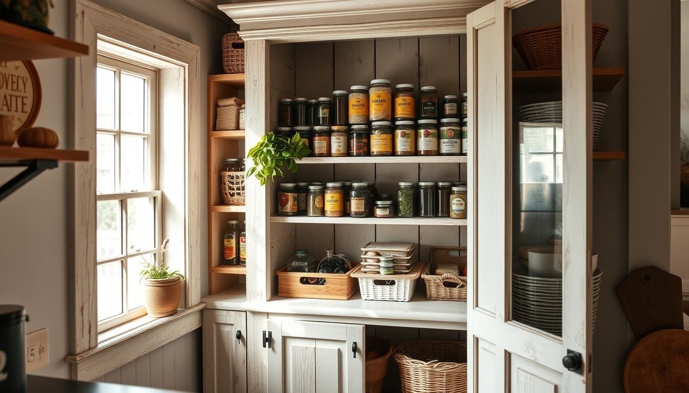 DIY Freestanding Pantry Shelves for Small Spaces