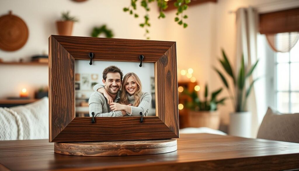 DIY rustic photo frame