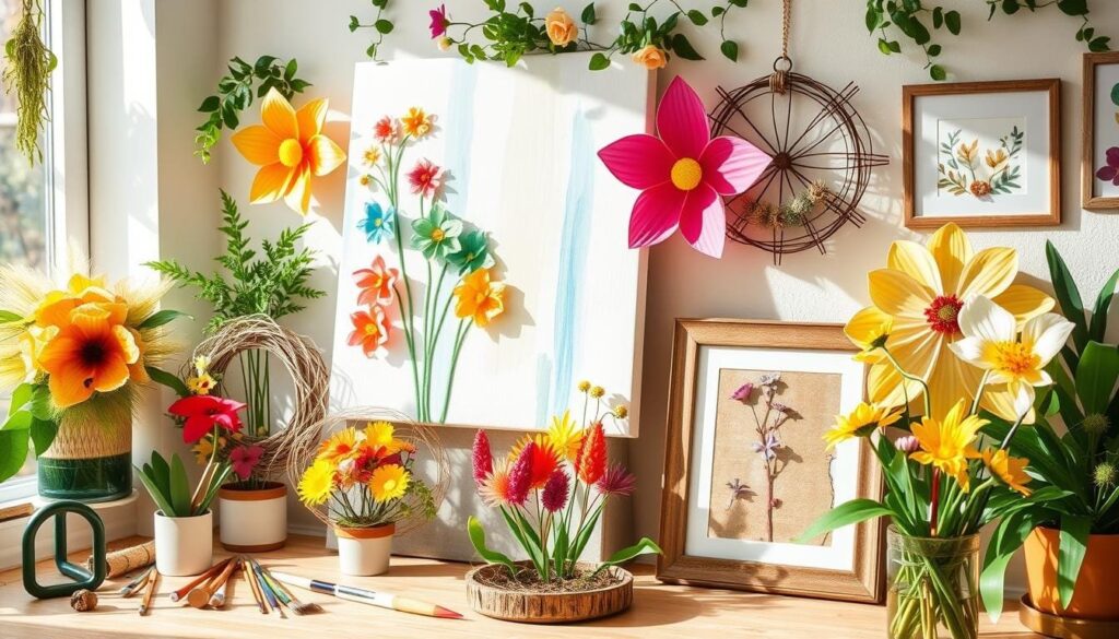DIY spring wall art projects