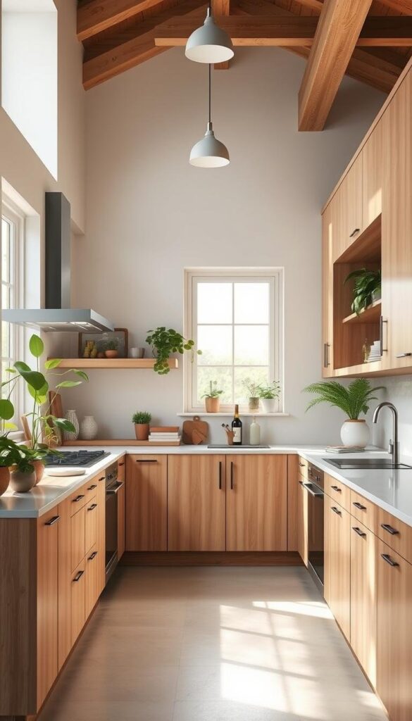 Eco-friendly cabinetry in sustainable kitchen design Eco-friendly cabinetry in sustainable kitchen design