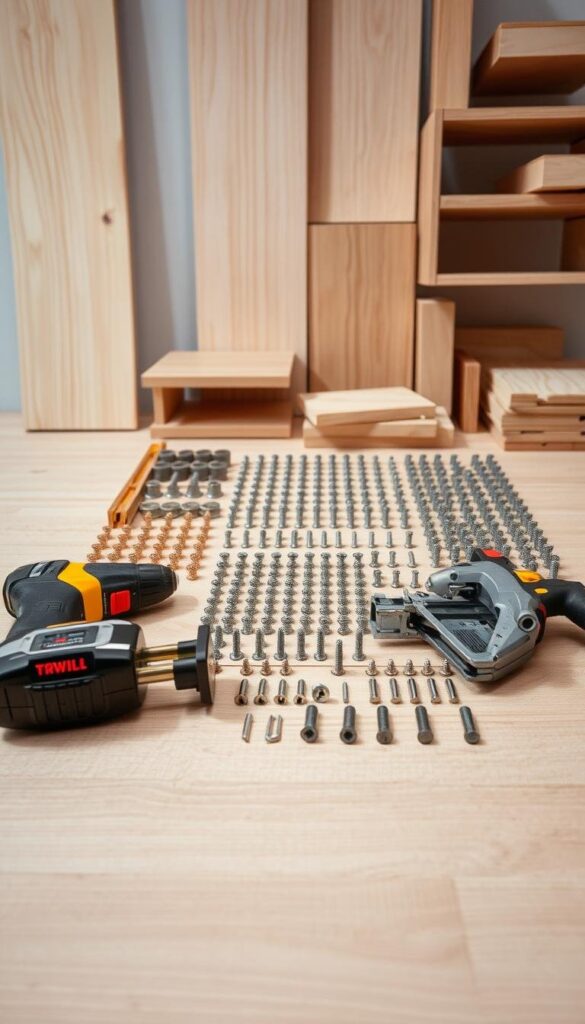 Floating cabinet installation tools and materials