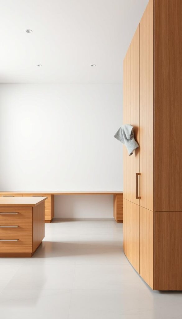Home Office Minimalist Cabinets cleaning