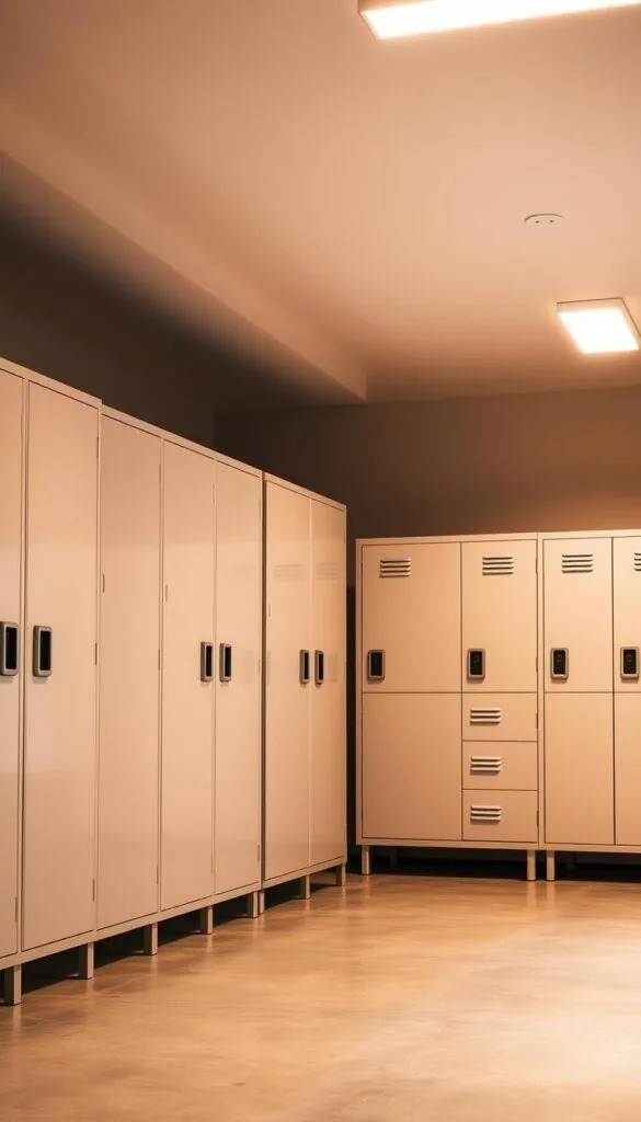 Indoor storage area cabinets