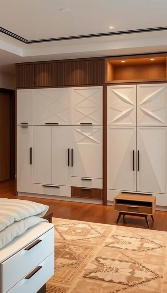 Innovative cabinet designs for bedrooms