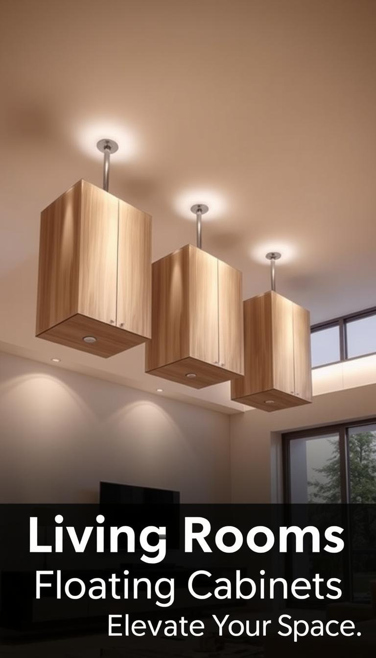 Living Rooms Floating Cabinets: Elevate Your Space