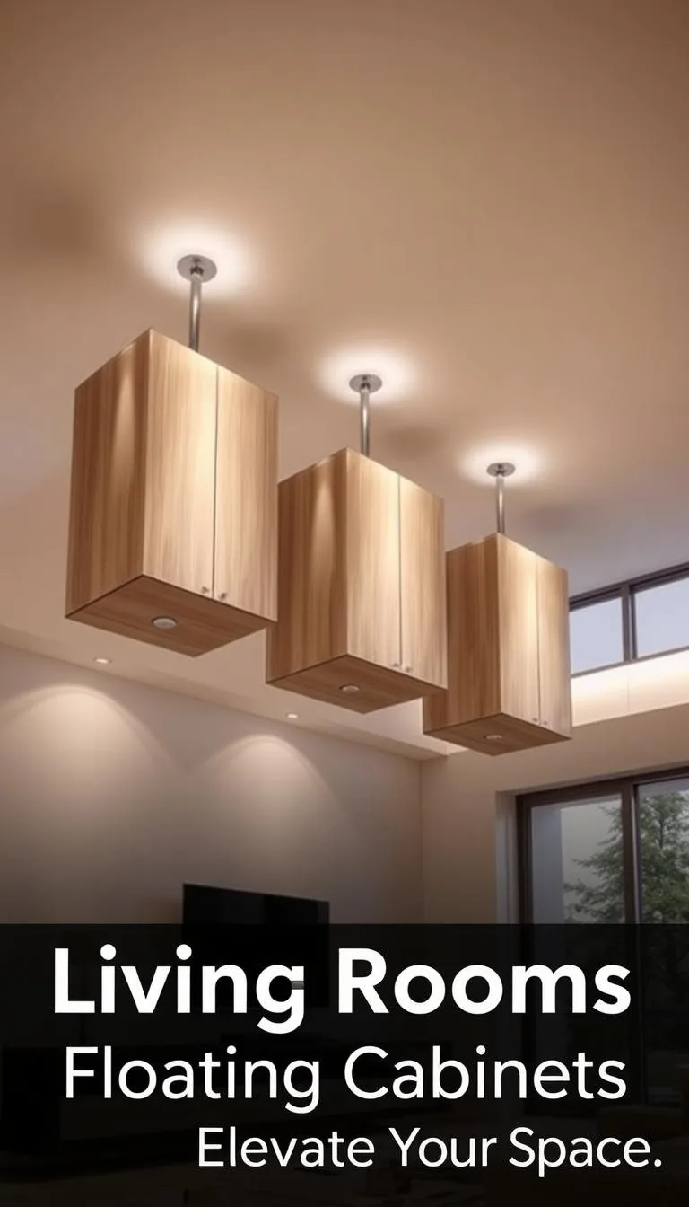 Living Rooms Floating Cabinets: Elevate Your Space