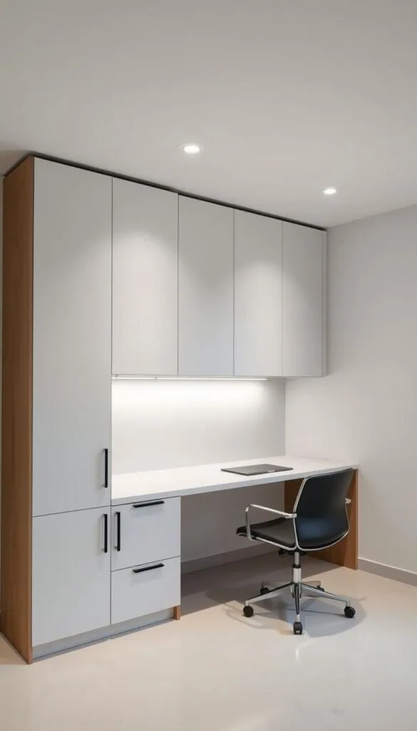 Minimalist cabinet designs for home office