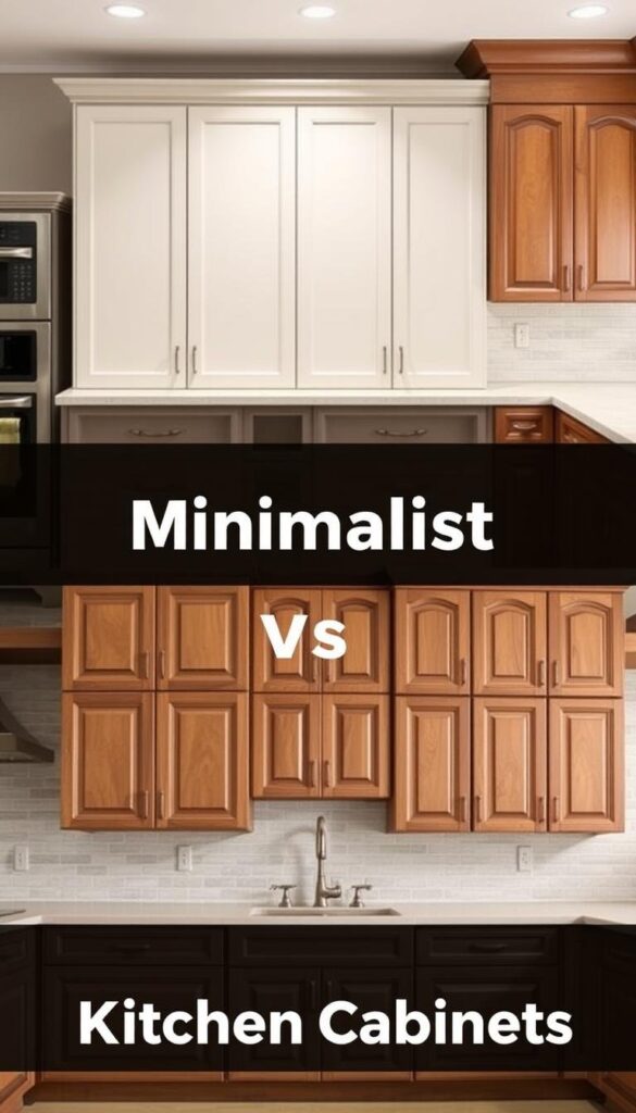 Minimalist vs traditional kitchen cabinets