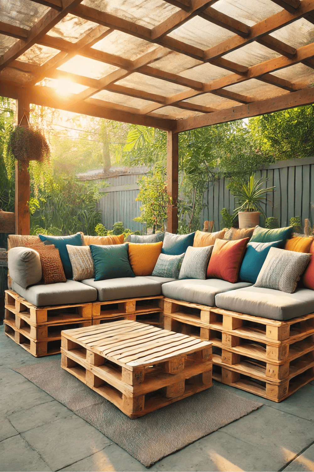 DIY Pallet Sectional Sofa with Storage: Add Style and Function to Your Outdoor Space 🌿