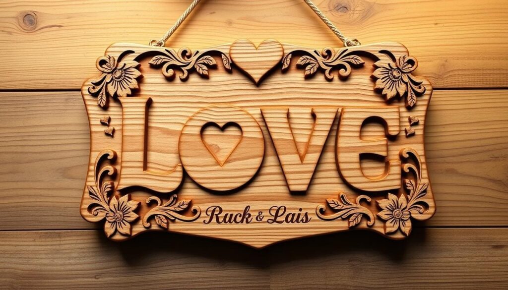 Personalized Wooden Love Sign
