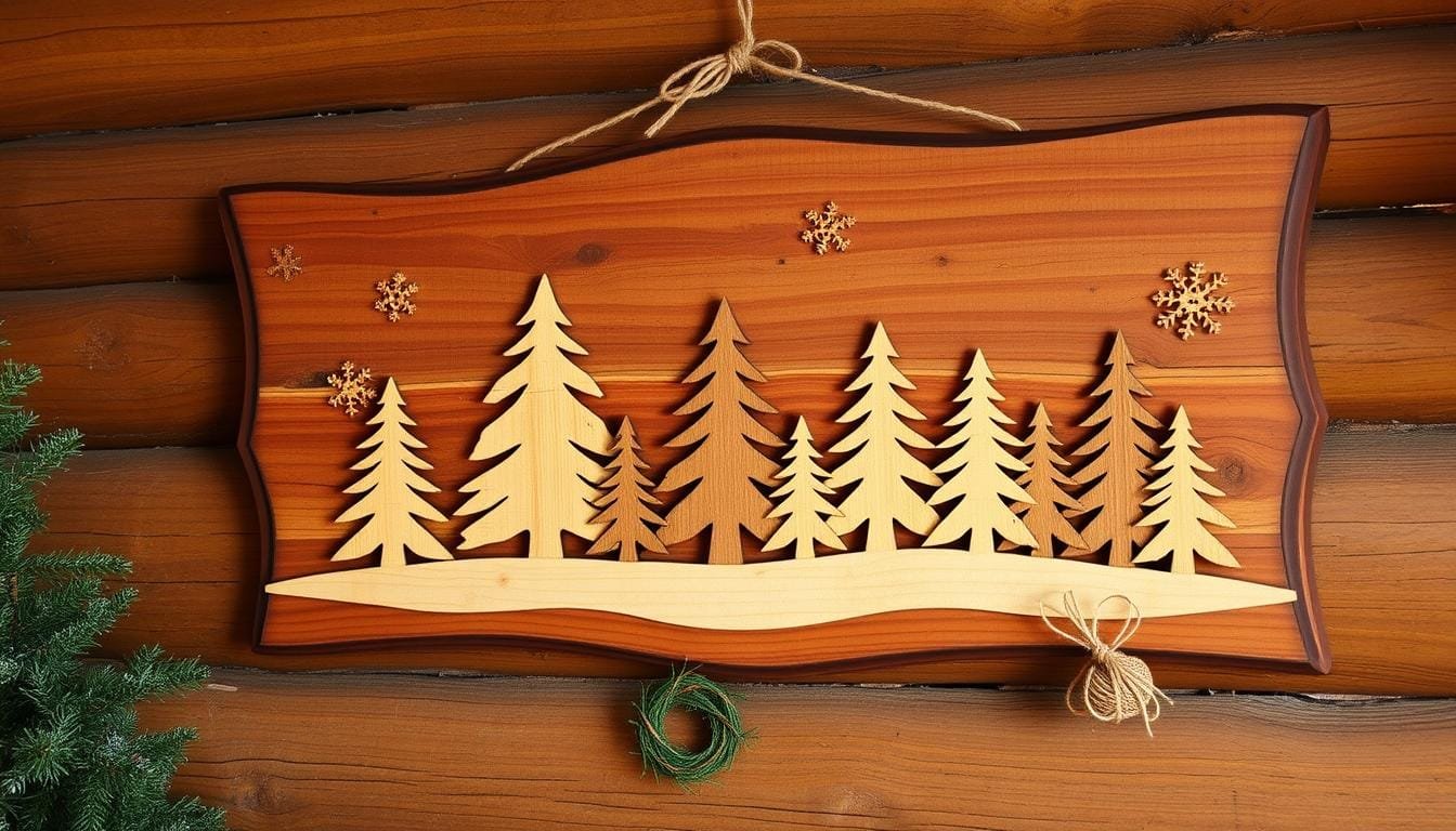 Rustic Wooden Wall Art for the Holidays