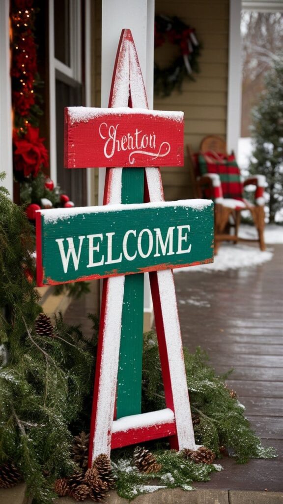 Holiday-Themed Welcome Sign