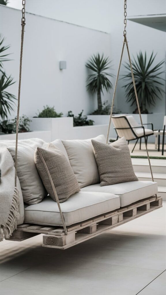 Pallet swing sofa