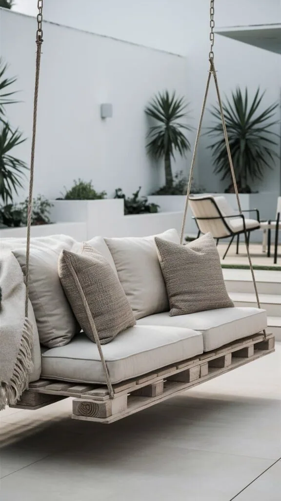 Pallet swing sofa
