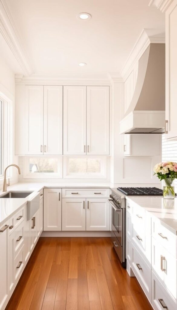 all-white kitchen with white kitchen cabinets all-white kitchen with white kitchen cabinets