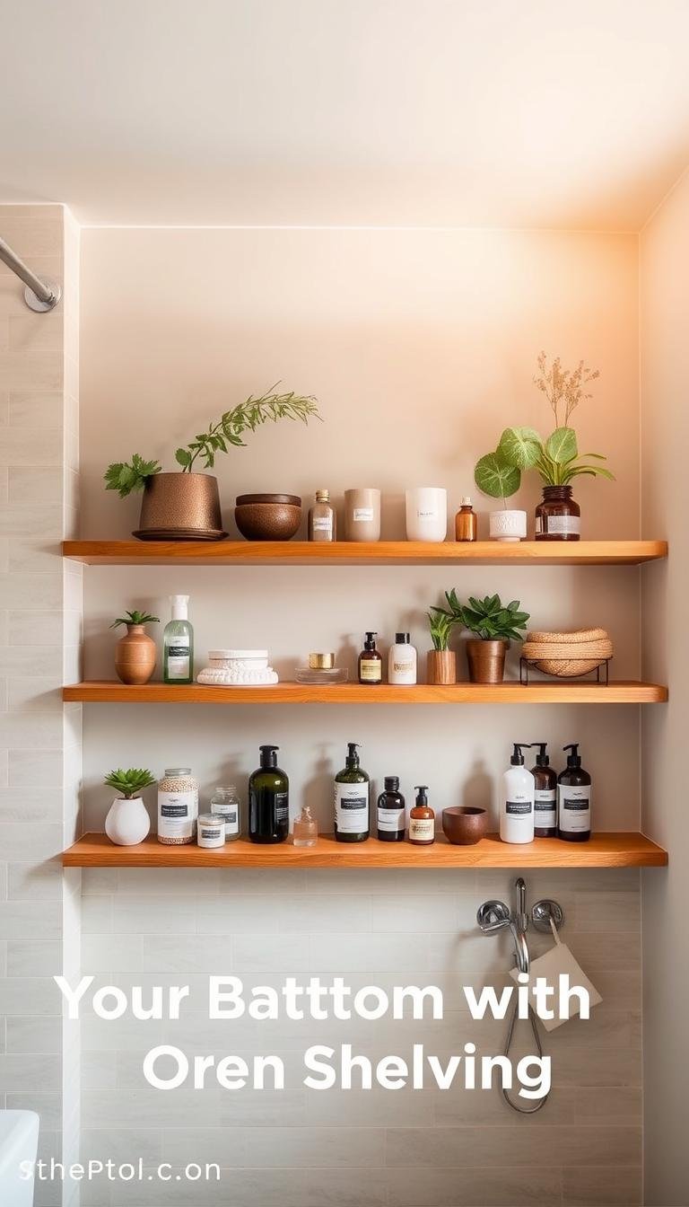 Elevate Your Bathroom with Open Shelving