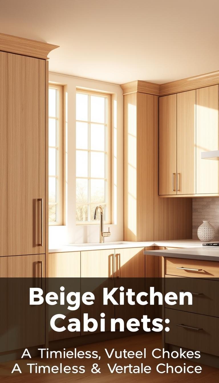 Beige Kitchen Cabinets: A Timeless & Versatile Choice
