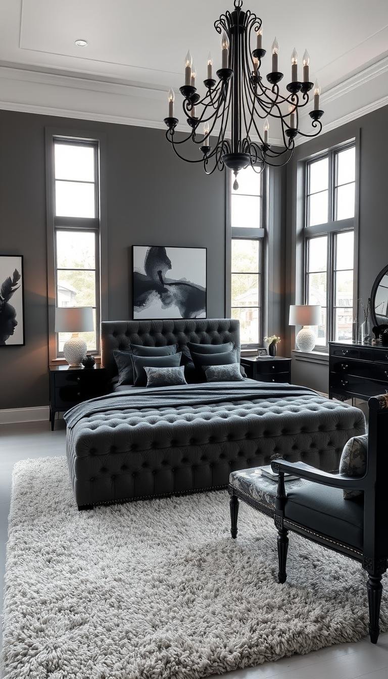 Stunning Black and Grey Bedroom Designs to Transform Your Space