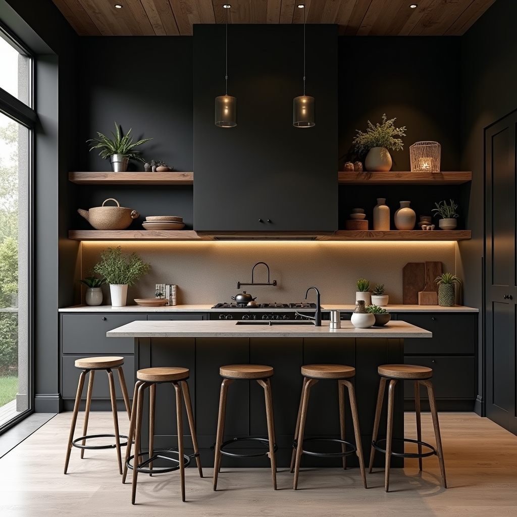 20 Black and Wood Kitchen Ideas That Look High-End