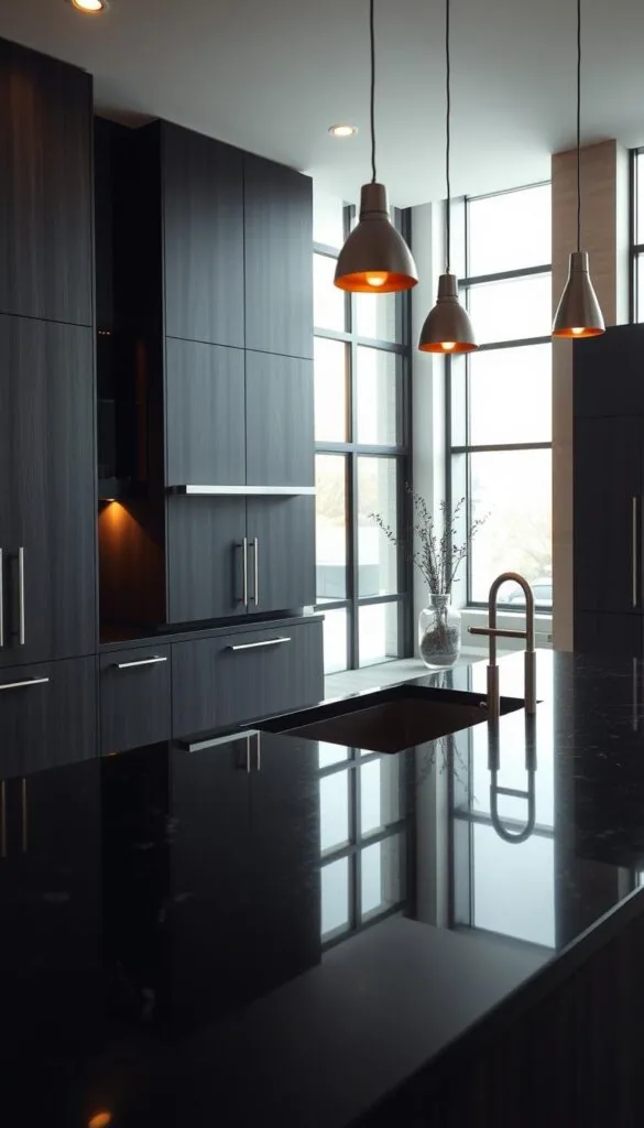 contemporary-black-kitchen-cabinet-ideas contemporary-black-kitchen-cabinet-ideas