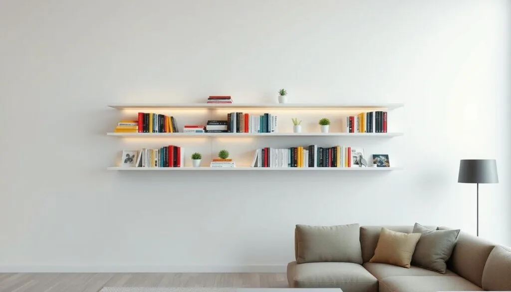 easy floating bookshelf installation