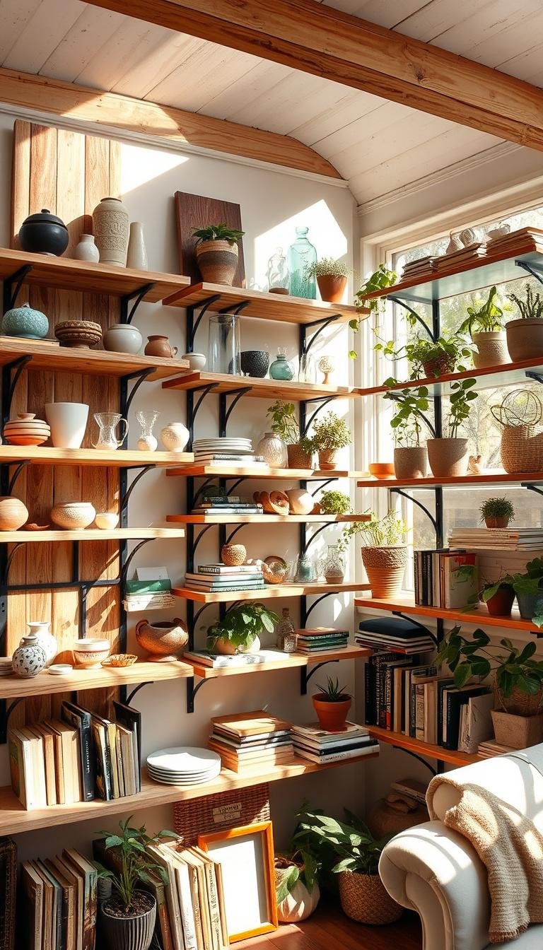 Eclectic Open Shelving: Unique Decor for Any Room
