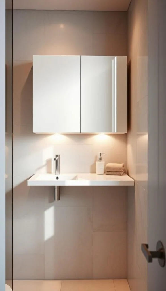 floating bathroom cabinets small bathroom storage solutions