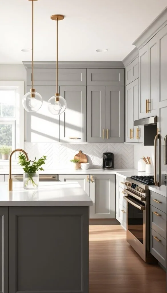 grey kitchen cabinets design ideas