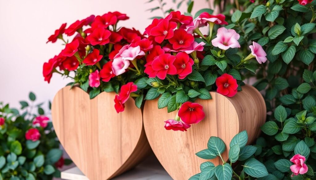 heart-shaped planters heart-shaped planters