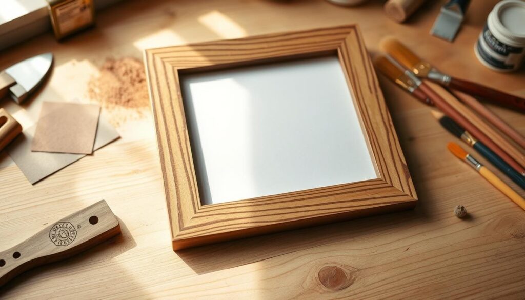 homemade wooden picture frame crafts