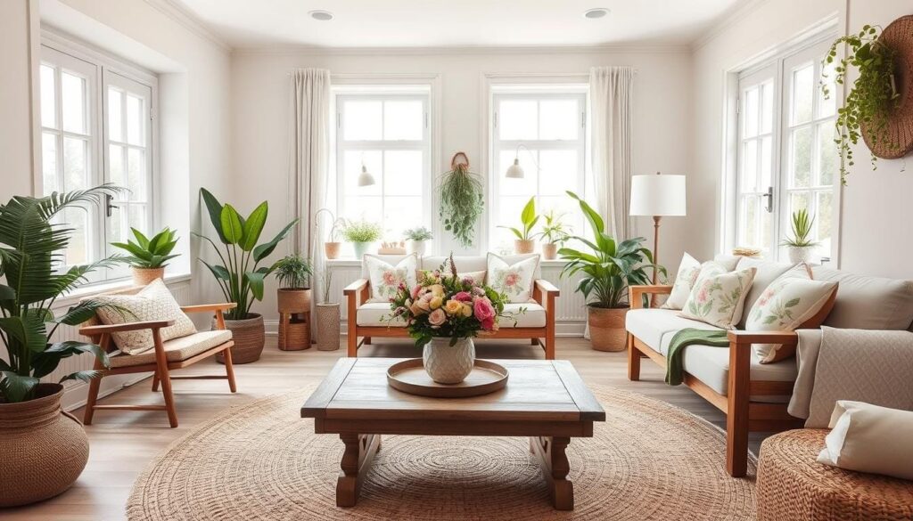 incorporating natural elements in spring decor