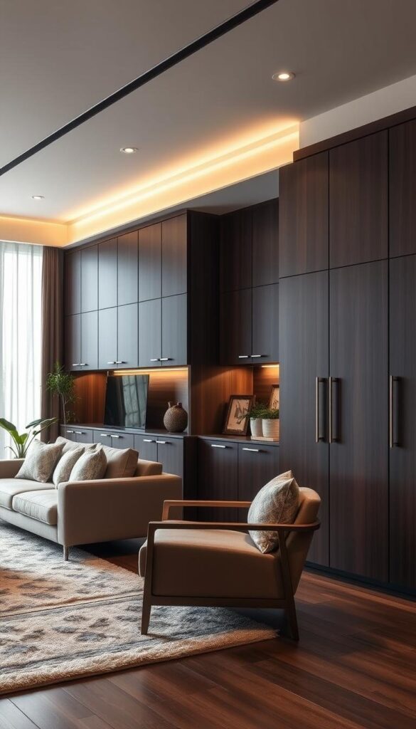 modern living room cabinets