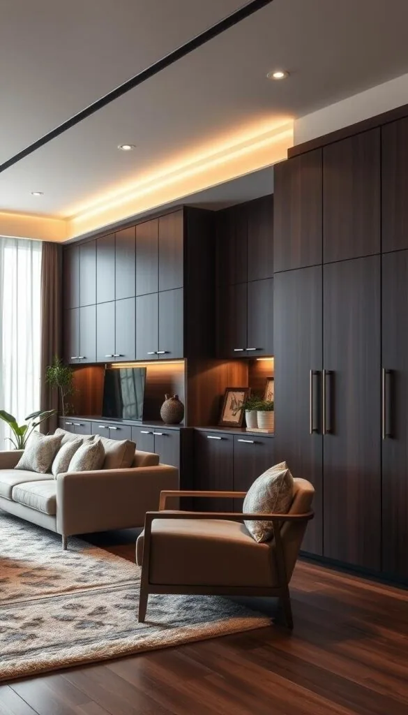 modern living room cabinets