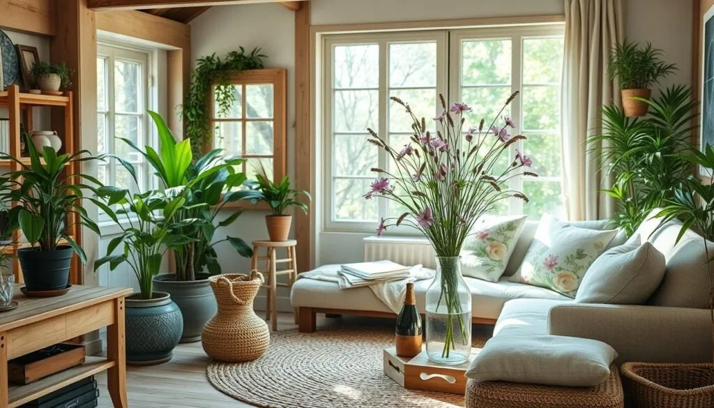natural elements in spring decor