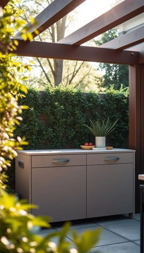 outdoor storage cabinet ideas