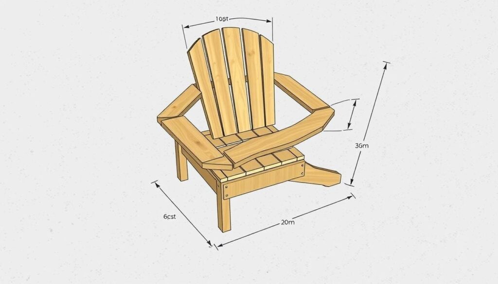 pallet Adirondack chair template
