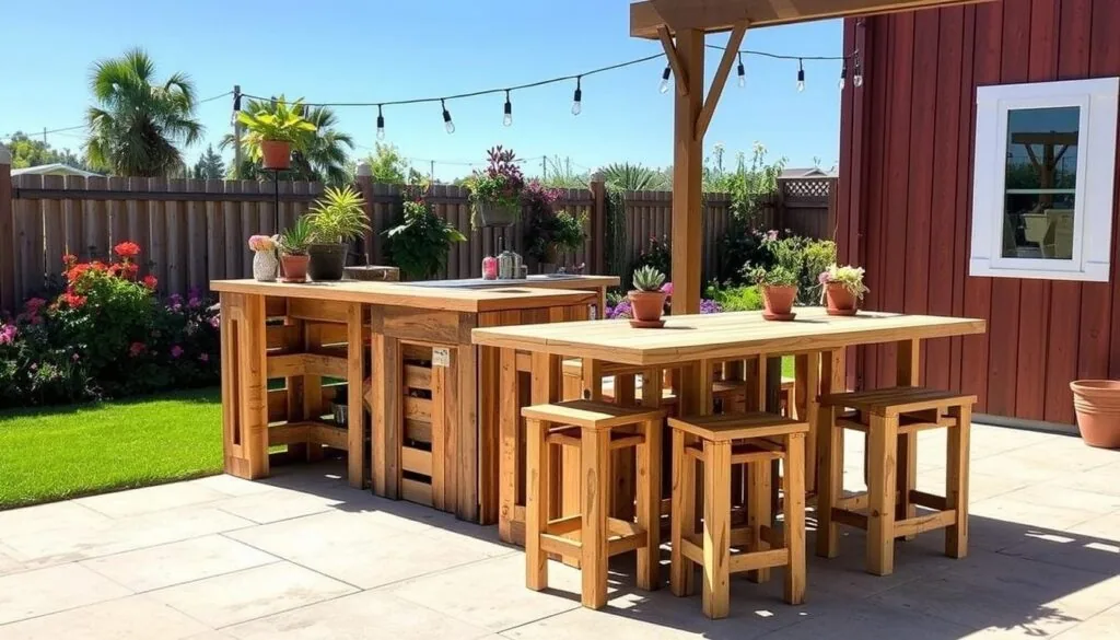 pallet bar with stools pallet bar with stools