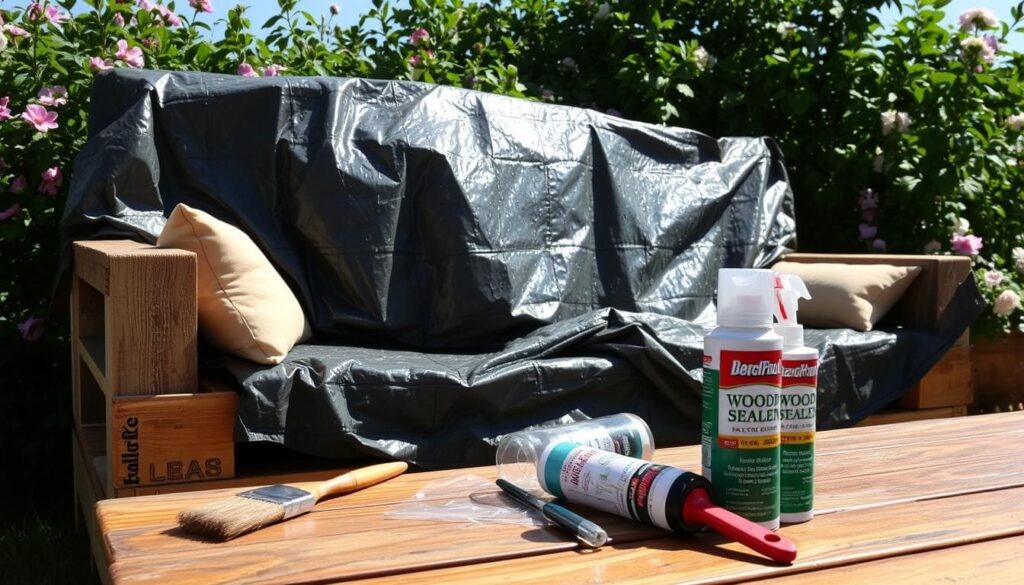 pallet couch weather-proofing pallet couch weather-proofing