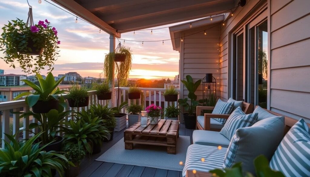pallet furniture balcony