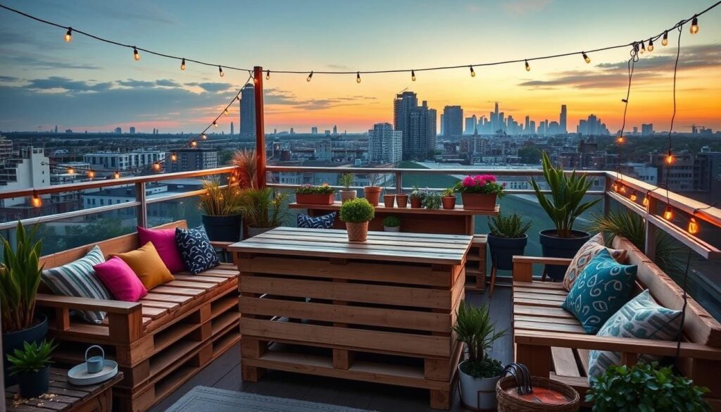 pallet furniture for balconies